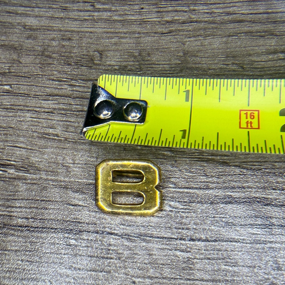 Vintage Gold-Tone “B” Initial Pin